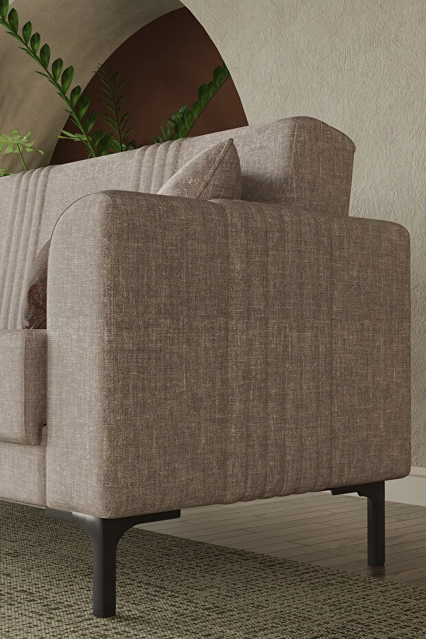 Mitra Üçlü Salon&oturma Odası Kanepe - Bej